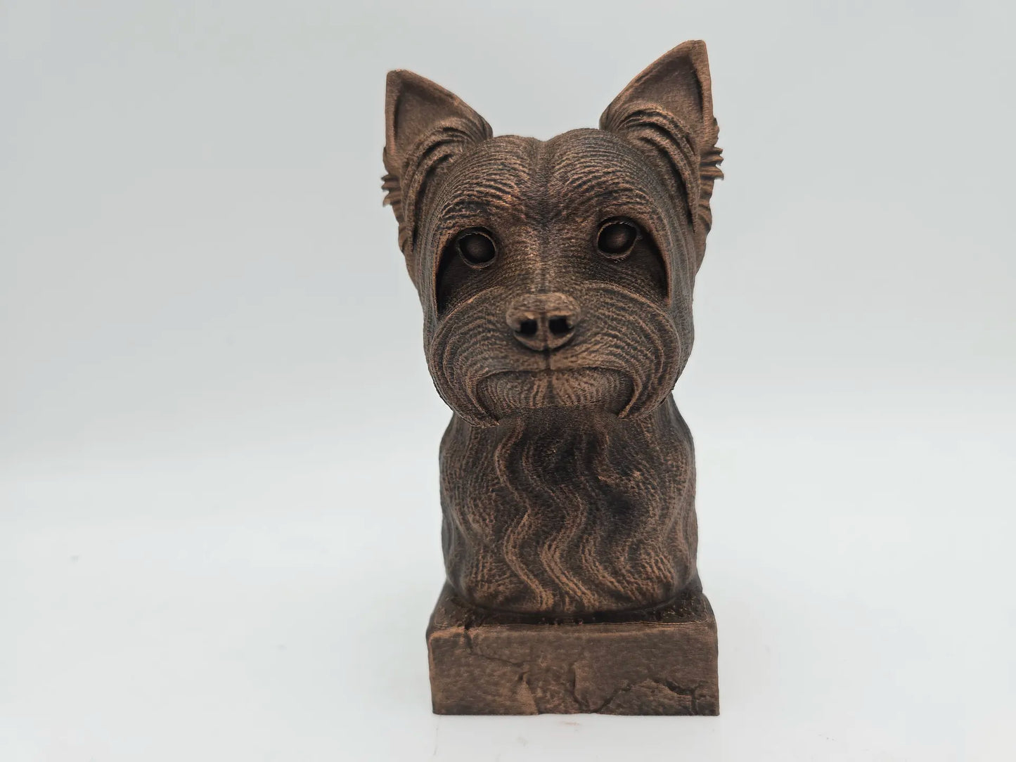 Dog Memorial, Yorki, Bronze-Look Urn Bust-Printastic Treasures