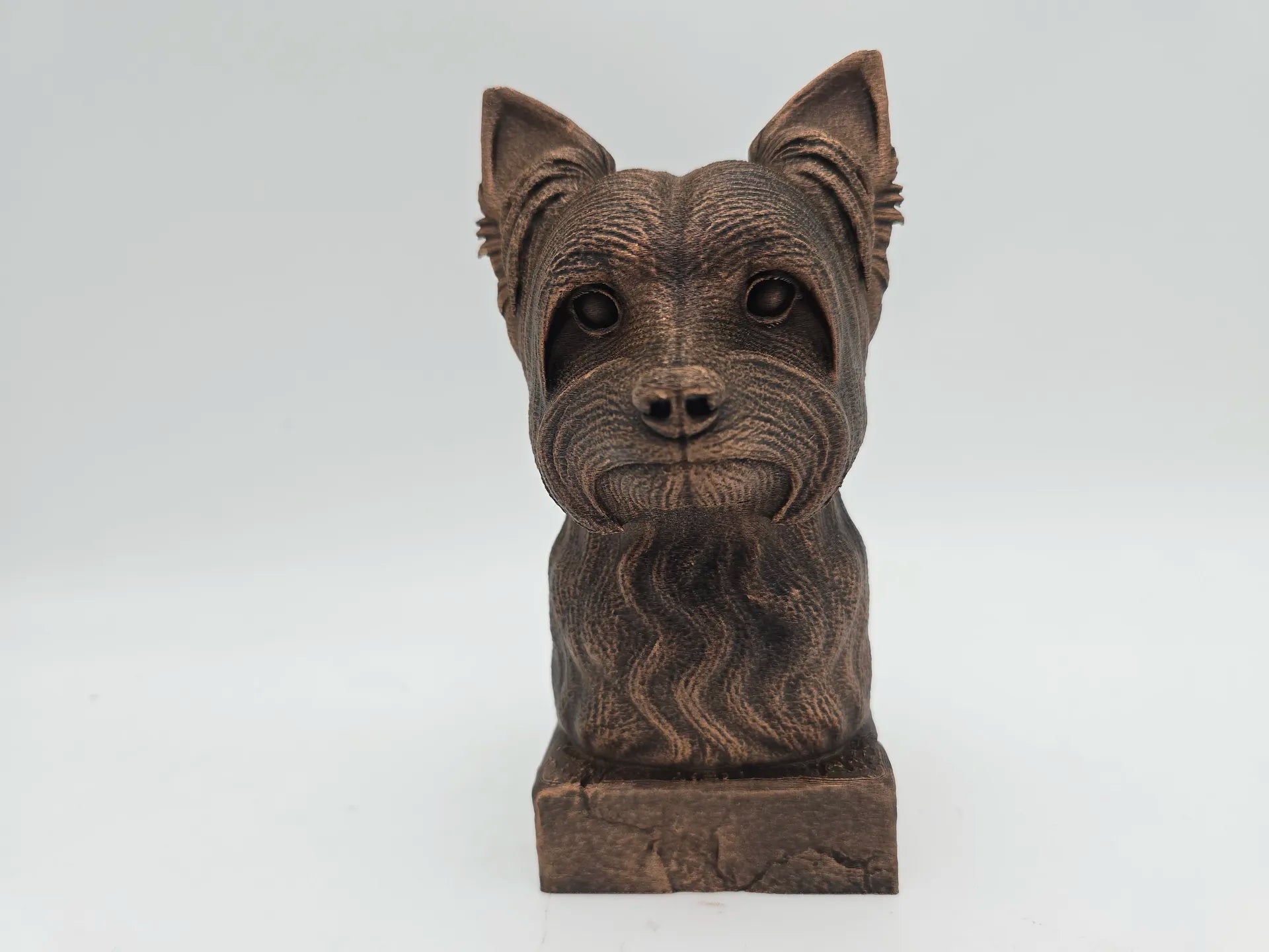 Dog Memorial, Yorki, Bronze-Look Urn Bust-Printastic Treasures