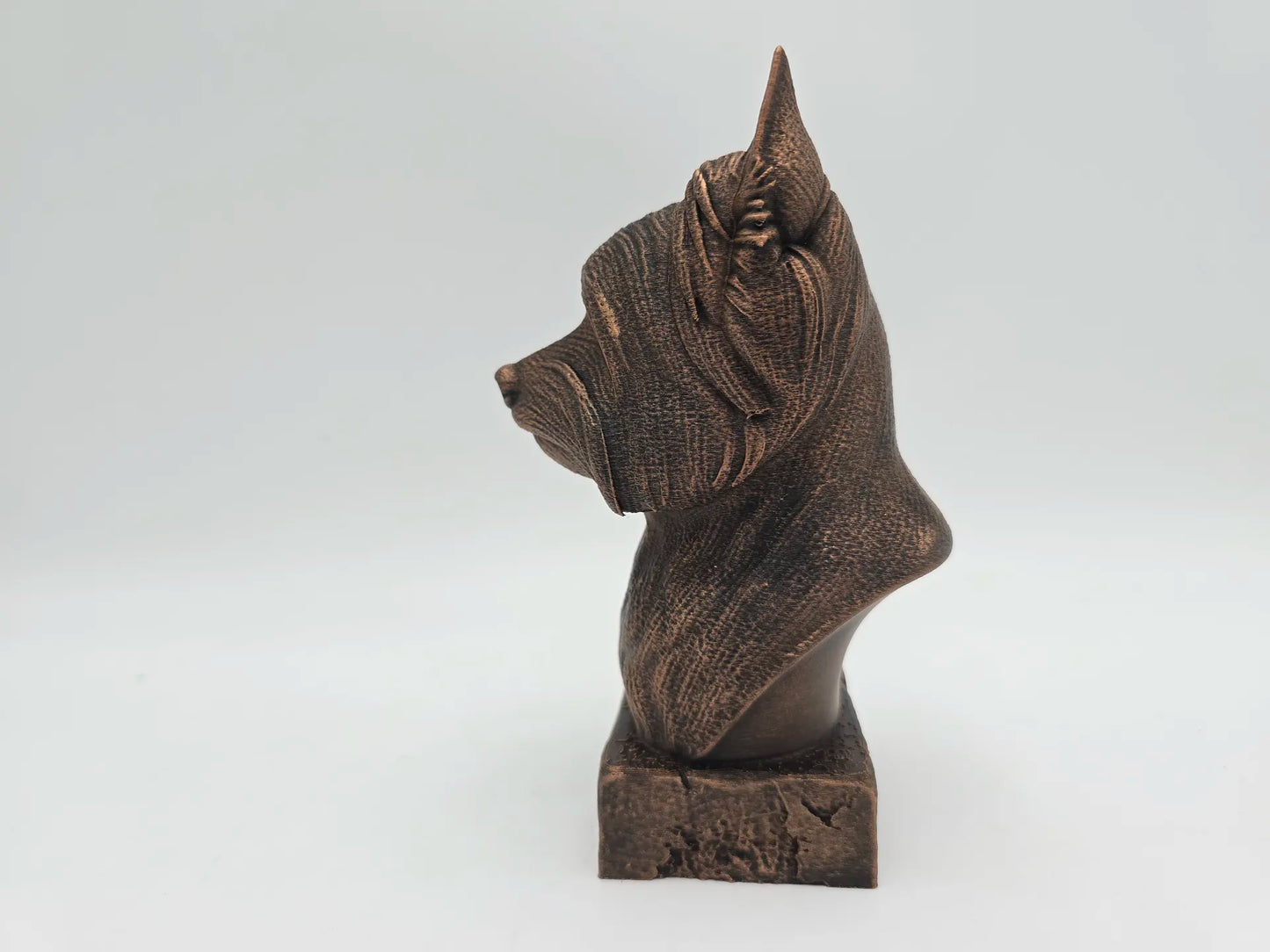 Dog Memorial, Yorki, Bronze-Look Urn Bust-Printastic Treasures