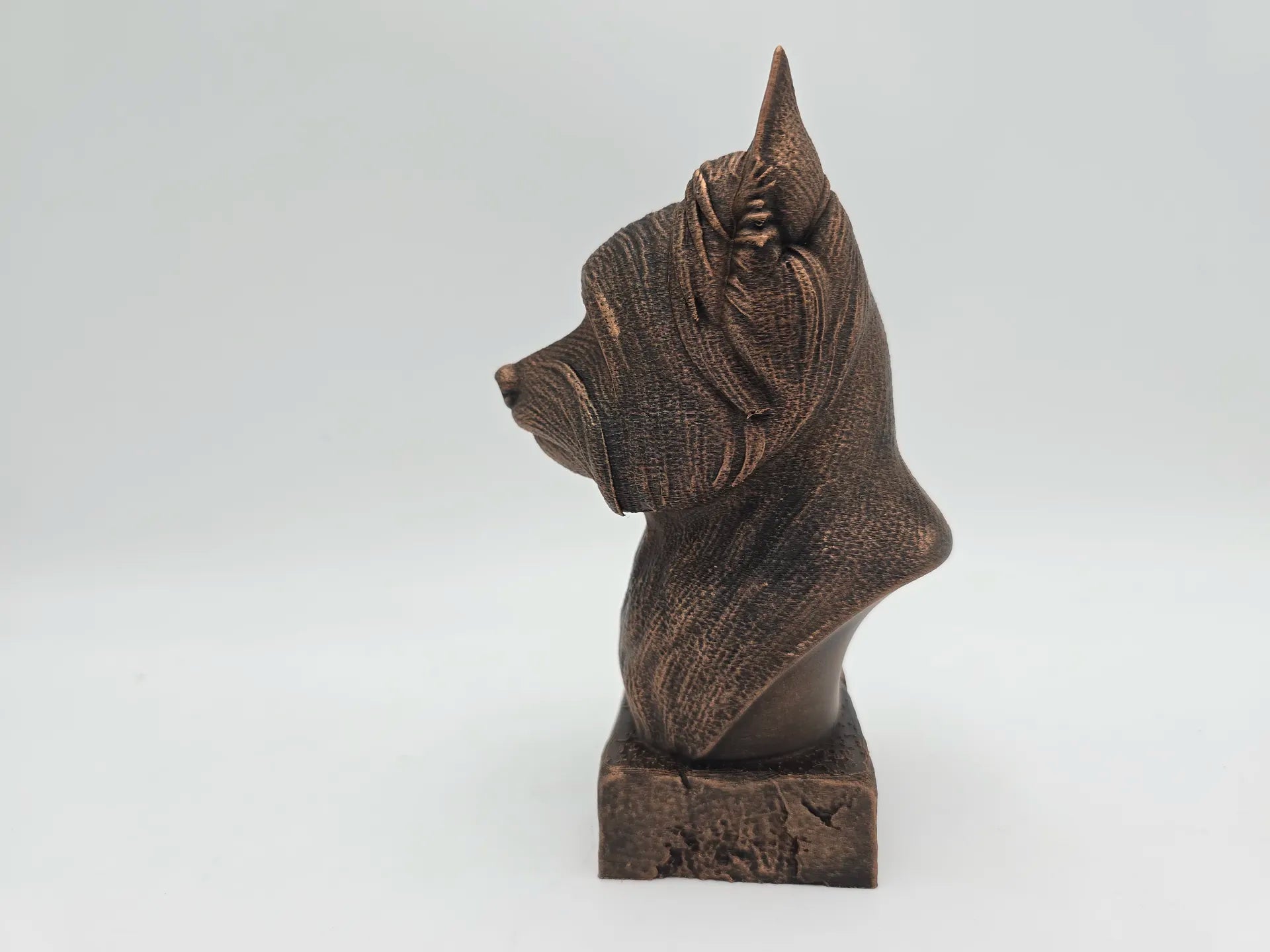 Dog Memorial, Yorki, Bronze-Look Urn Bust-Printastic Treasures