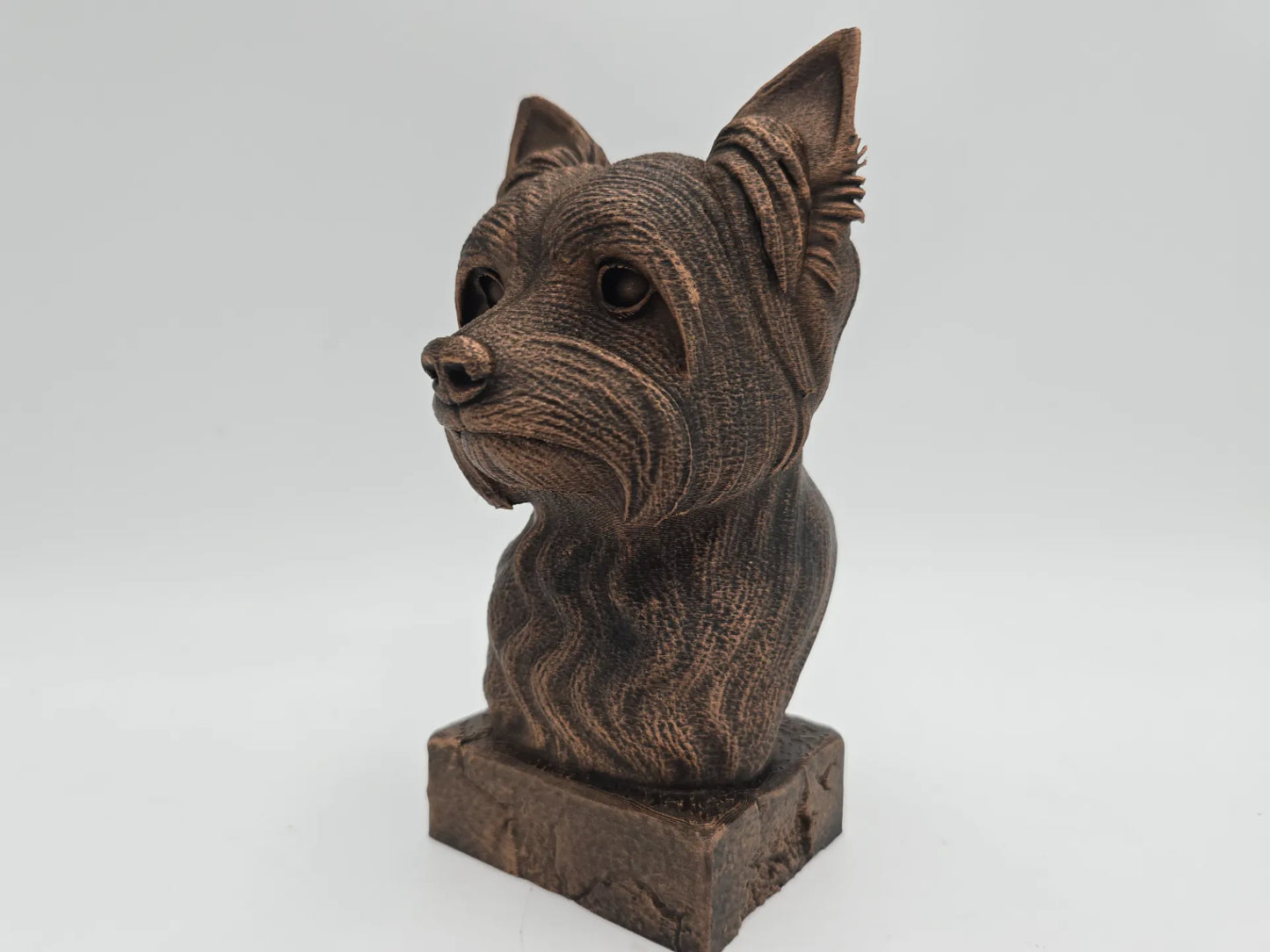 Dog Memorial, Yorki, Bronze-Look Urn Bust-Printastic Treasures
