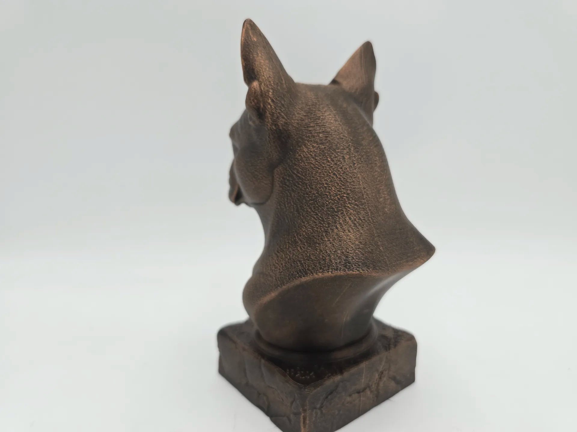 Dog Memorial, Boston Terrier, Bronze-Look Urn Bust-Printastic Treasures