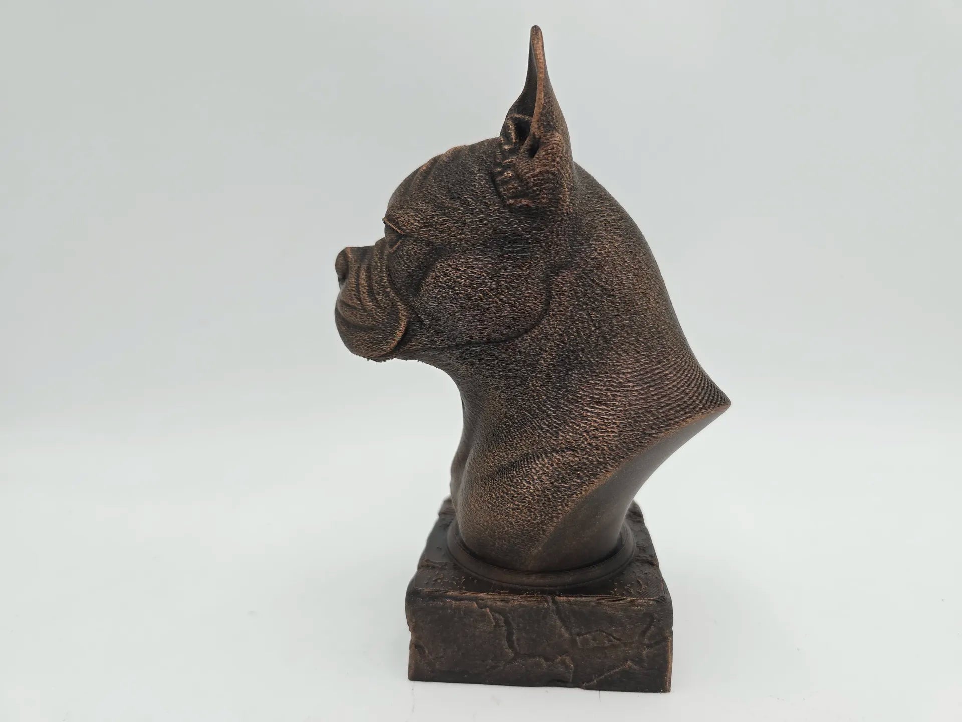 Dog Memorial, Boston Terrier, Bronze-Look Urn Bust-Printastic Treasures