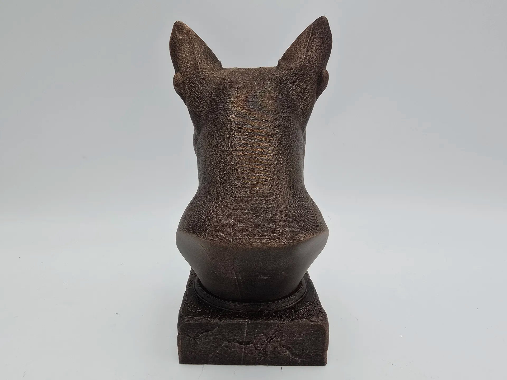 Dog Memorial, Boston Terrier, Bronze-Look Urn Bust-Printastic Treasures