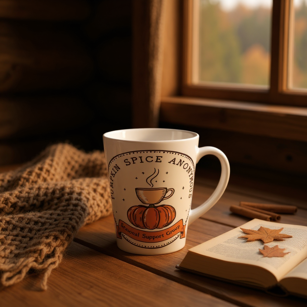 Pumpkin Spice Latte Mug - Seasonal Support Group, Coffee Lover Gift, Fall Decor, Autumn Mug, Cozy Drinkware