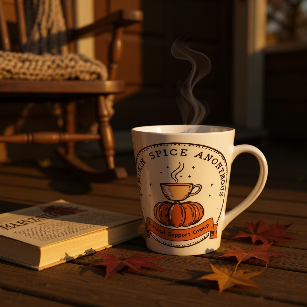 Pumpkin Spice Latte Mug - Seasonal Support Group, Coffee Lover Gift, Fall Decor, Autumn Mug, Cozy Drinkware