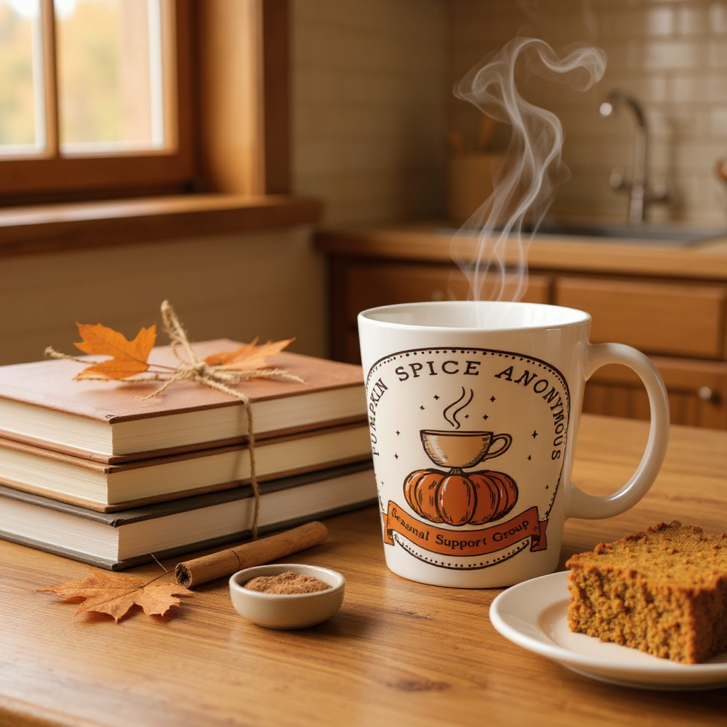 Pumpkin Spice Latte Mug - Seasonal Support Group, Coffee Lover Gift, Fall Decor, Autumn Mug, Cozy Drinkware