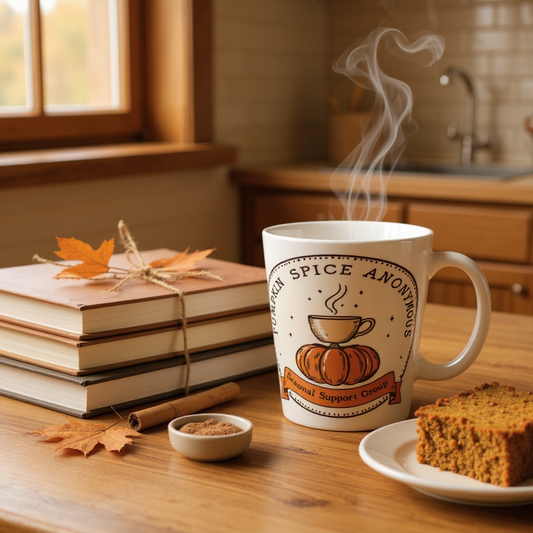 Pumpkin Spice Latte Mug - Seasonal Support Group, Coffee Lover Gift, Fall Decor, Autumn Mug, Cozy Drinkware