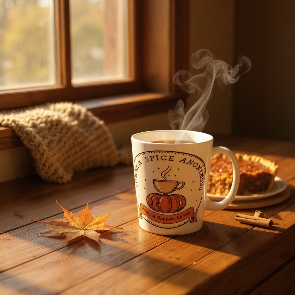 Pumpkin Spice Latte Mug - Seasonal Support Group, Coffee Lover Gift, Fall Decor, Autumn Mug, Cozy Drinkware