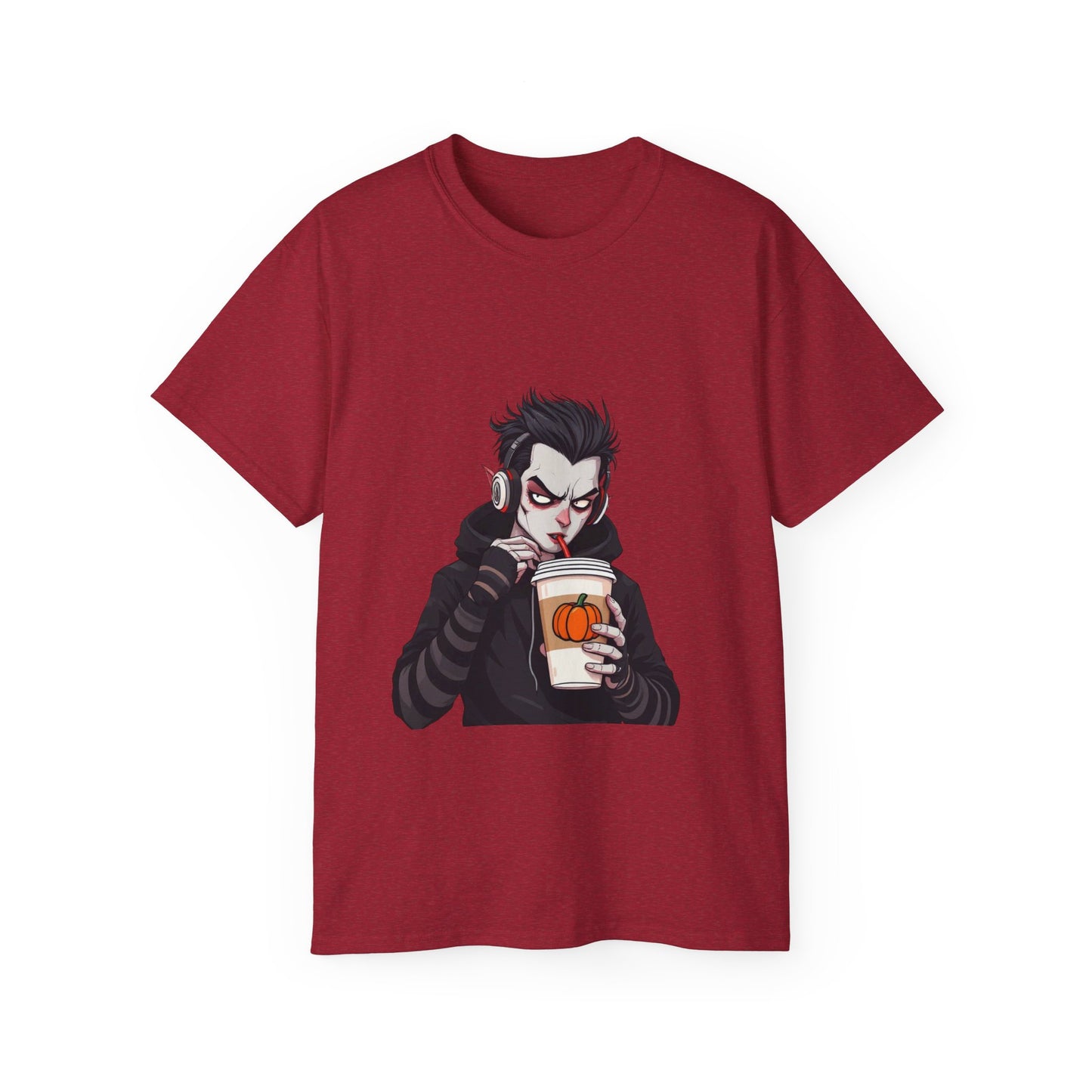 Vampire Themed Unisex Tee, Halloween Shirt, Graphic Tee, Spooky Apparel, Costume Party Top, Trendy Casual Wear