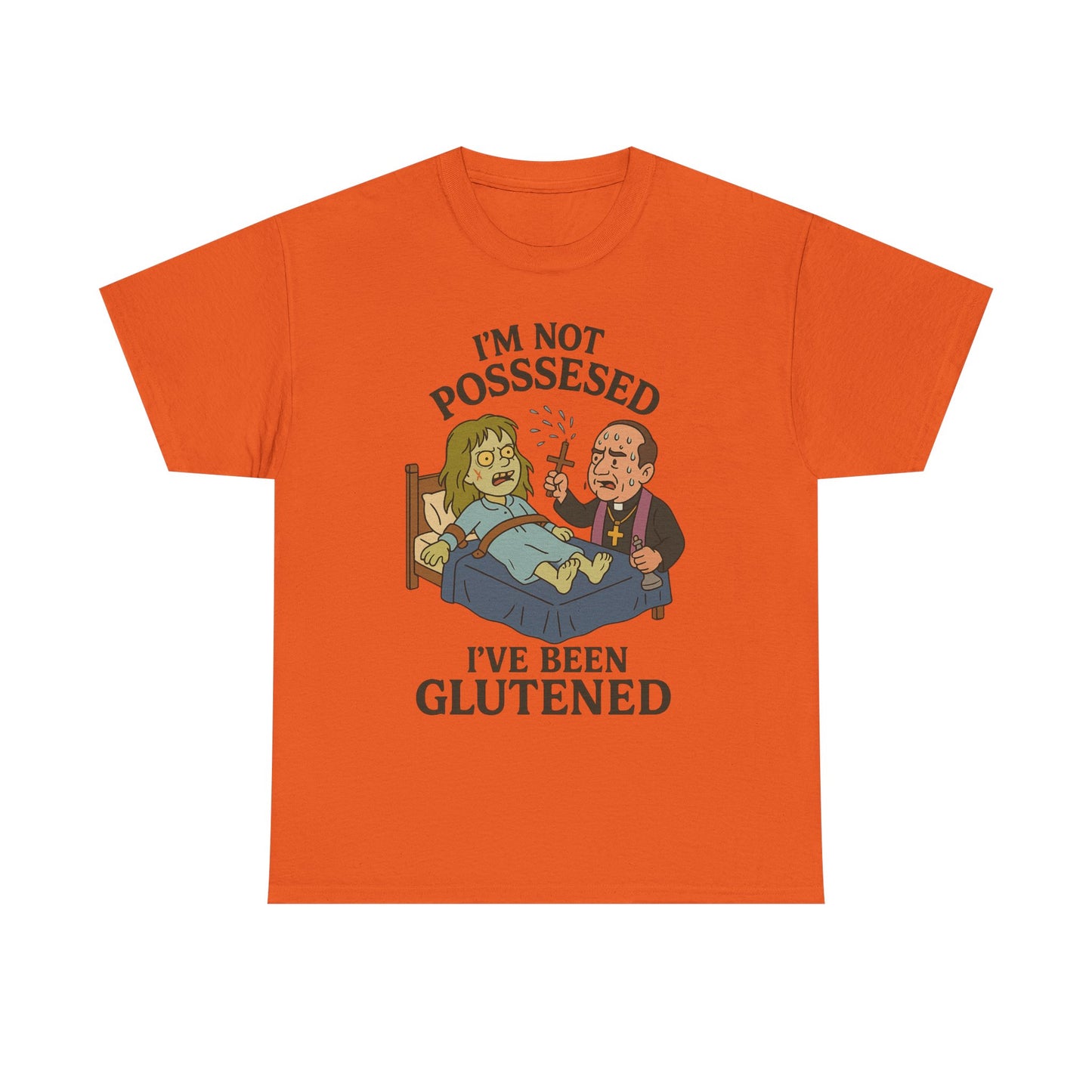 Funny Halloween Unisex Tee - I'm Not Possessed, I've Been Glutened Shirt