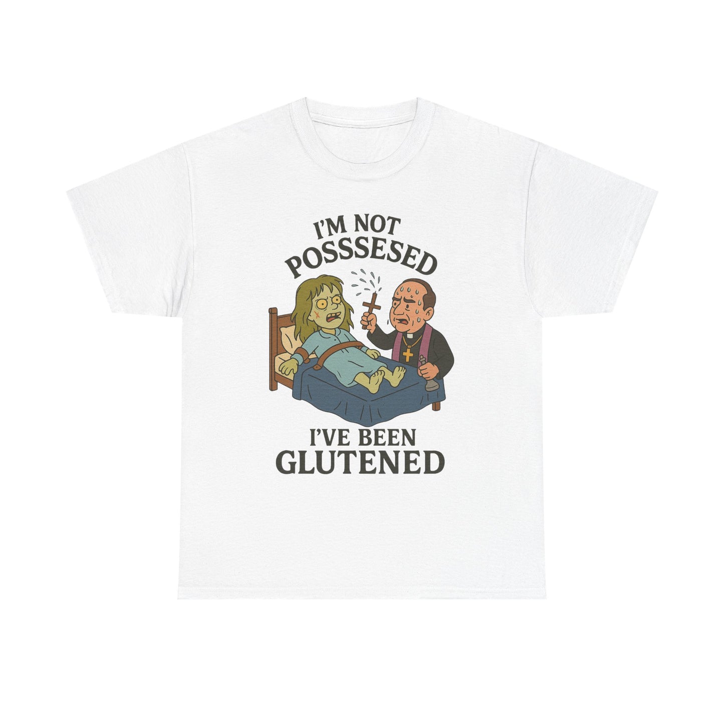 Funny Halloween Unisex Tee - I'm Not Possessed, I've Been Glutened Shirt