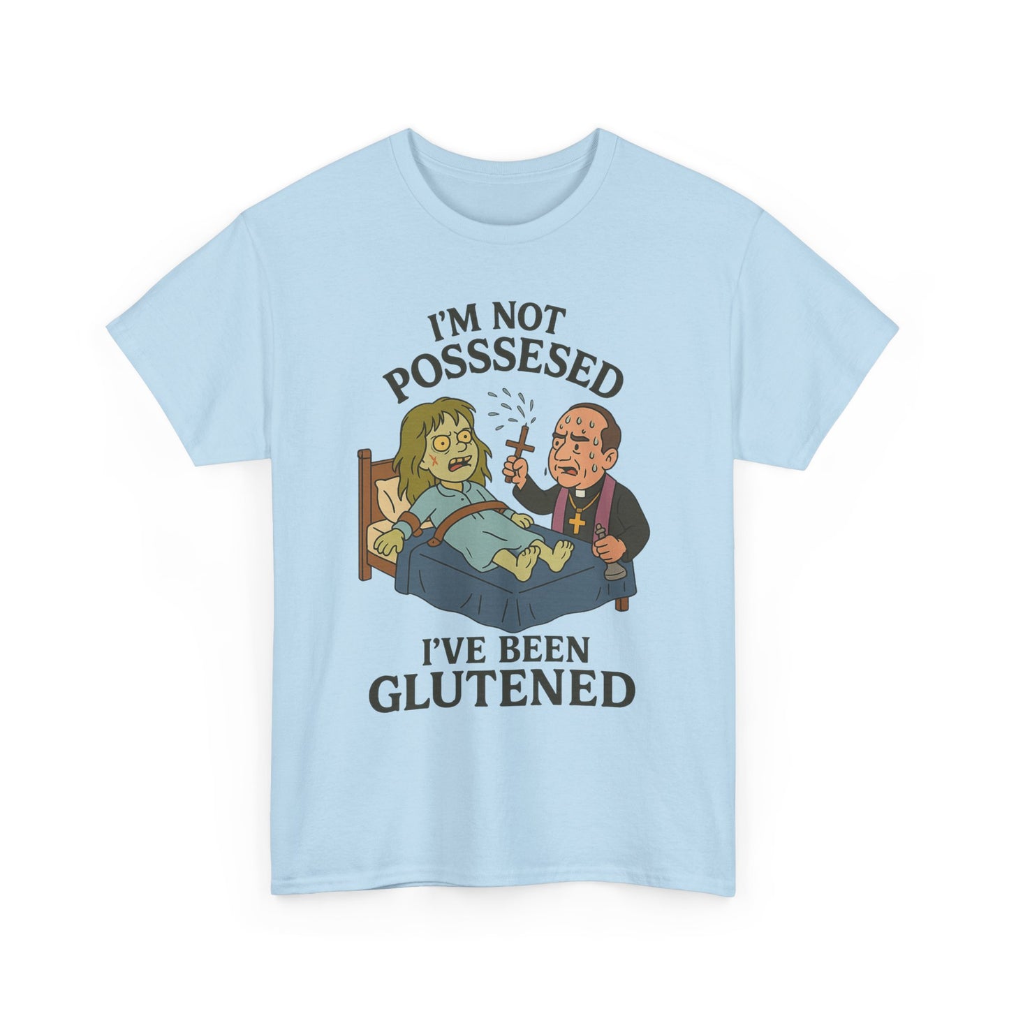 Funny Halloween Unisex Tee - I'm Not Possessed, I've Been Glutened Shirt