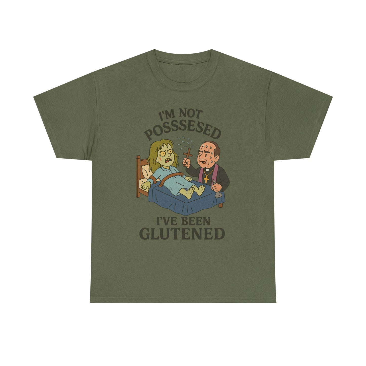 Funny Halloween Unisex Tee - I'm Not Possessed, I've Been Glutened Shirt