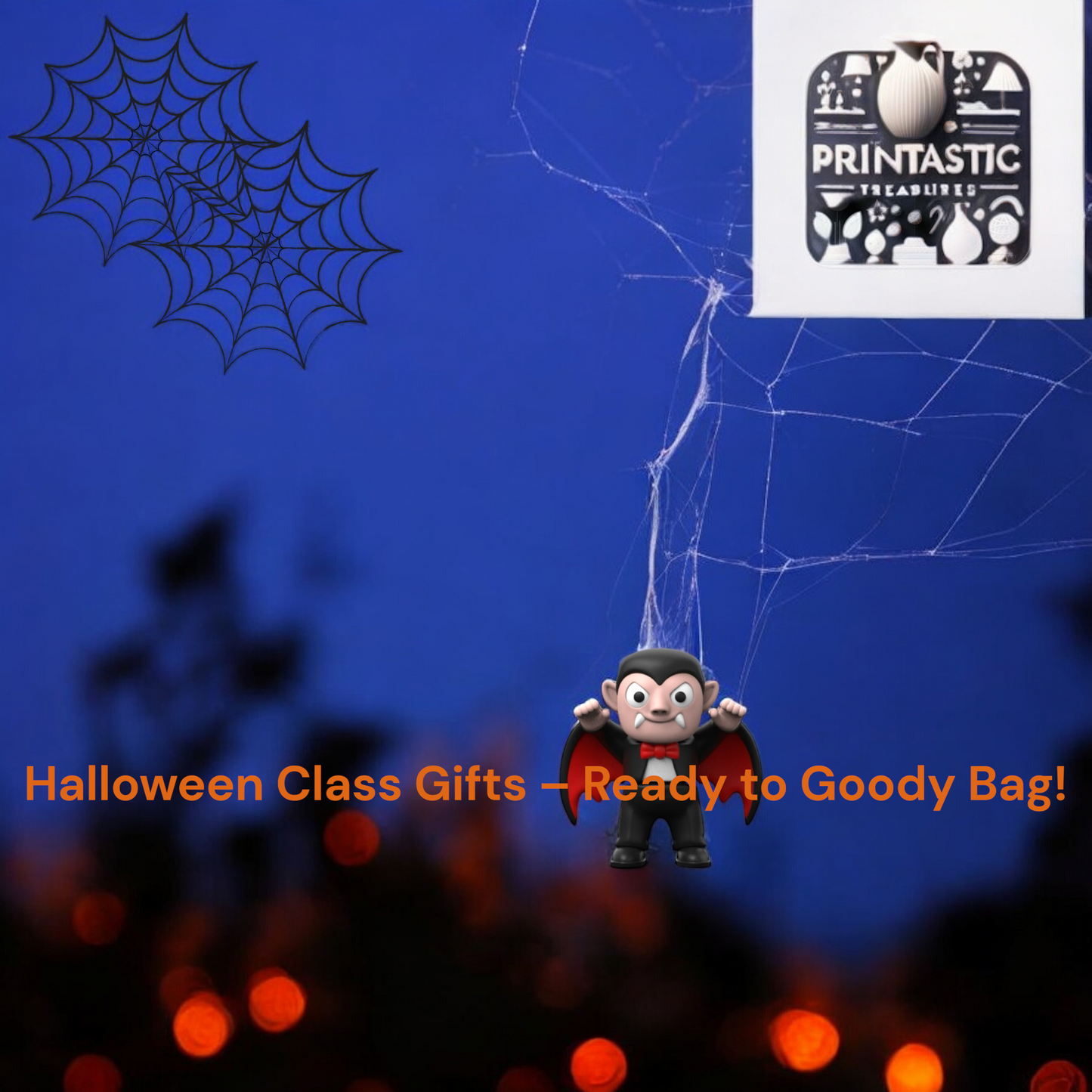 Halloween Flexi Fidget Toys: Vampire, Frankenstein, Witch, Mummy, Werewolf, Skeletoncoration-retro-wall