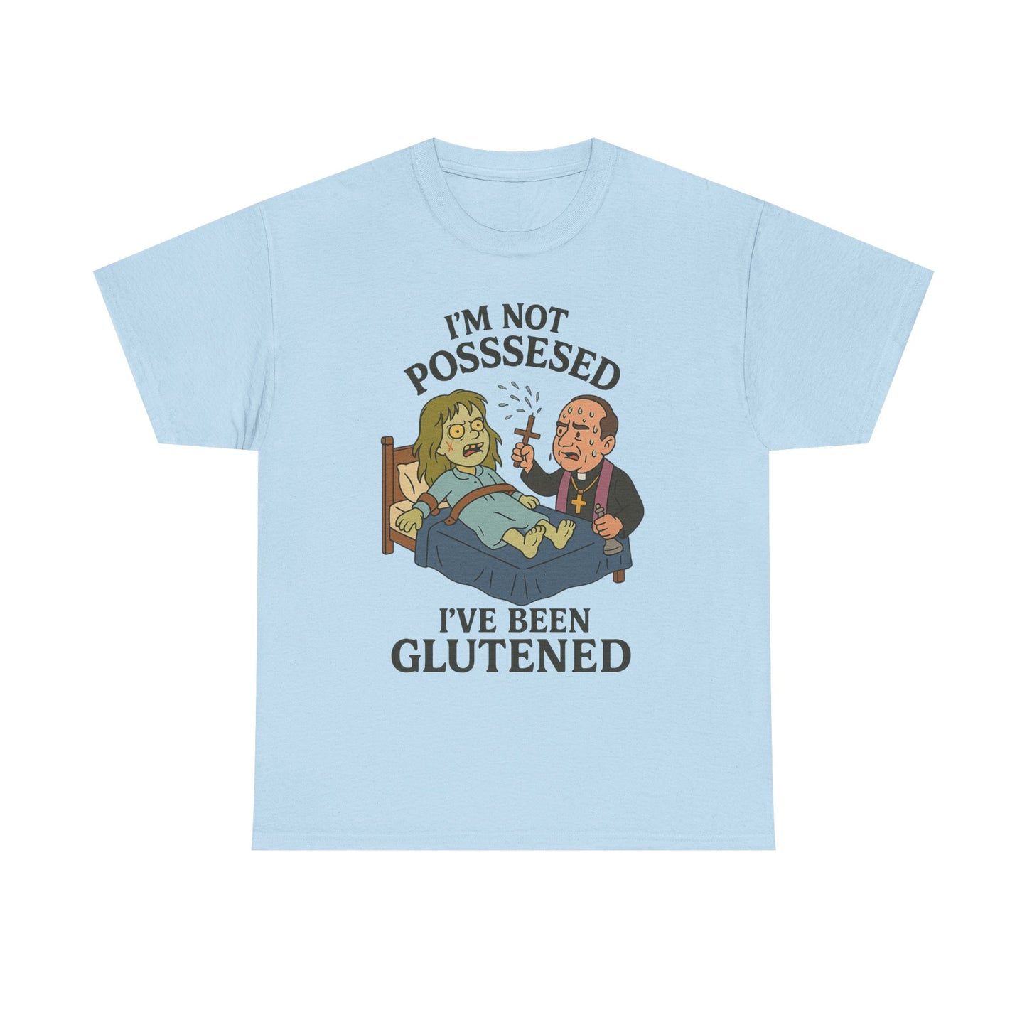 Funny Halloween Unisex Tee - I'm Not Possessed, I've Been Glutened Shirt