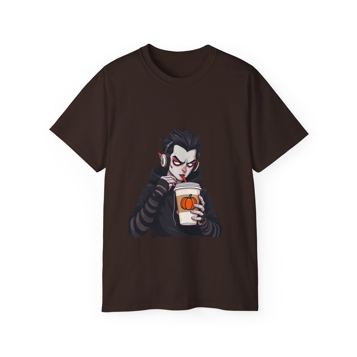 Vampire Themed Unisex Tee, Halloween Shirt, Graphic Tee, Spooky Apparel, Costume Party Top, Trendy Casual Wear