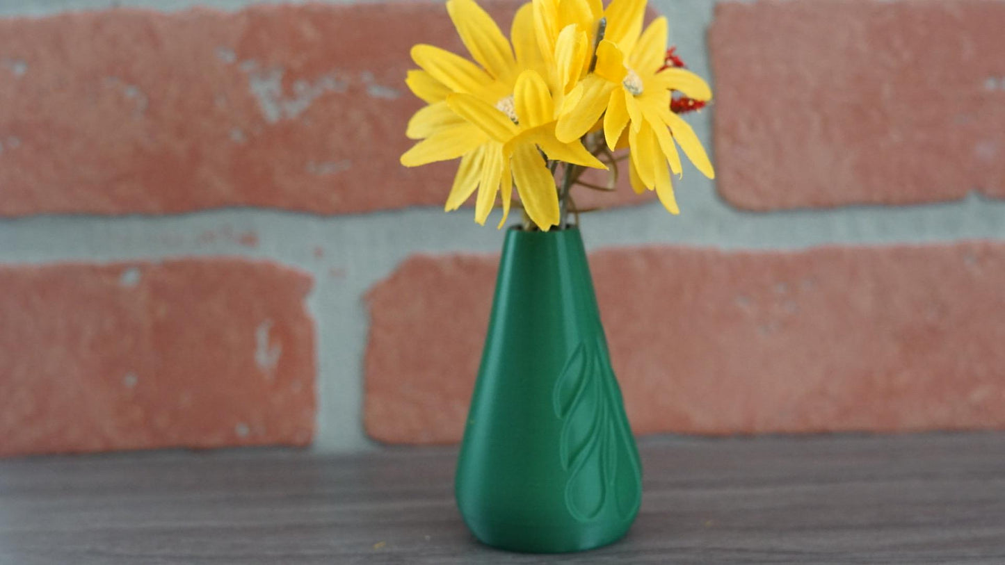 Vase Leaf Shaped Nature Inspired Home Decor-Printastic Treasures