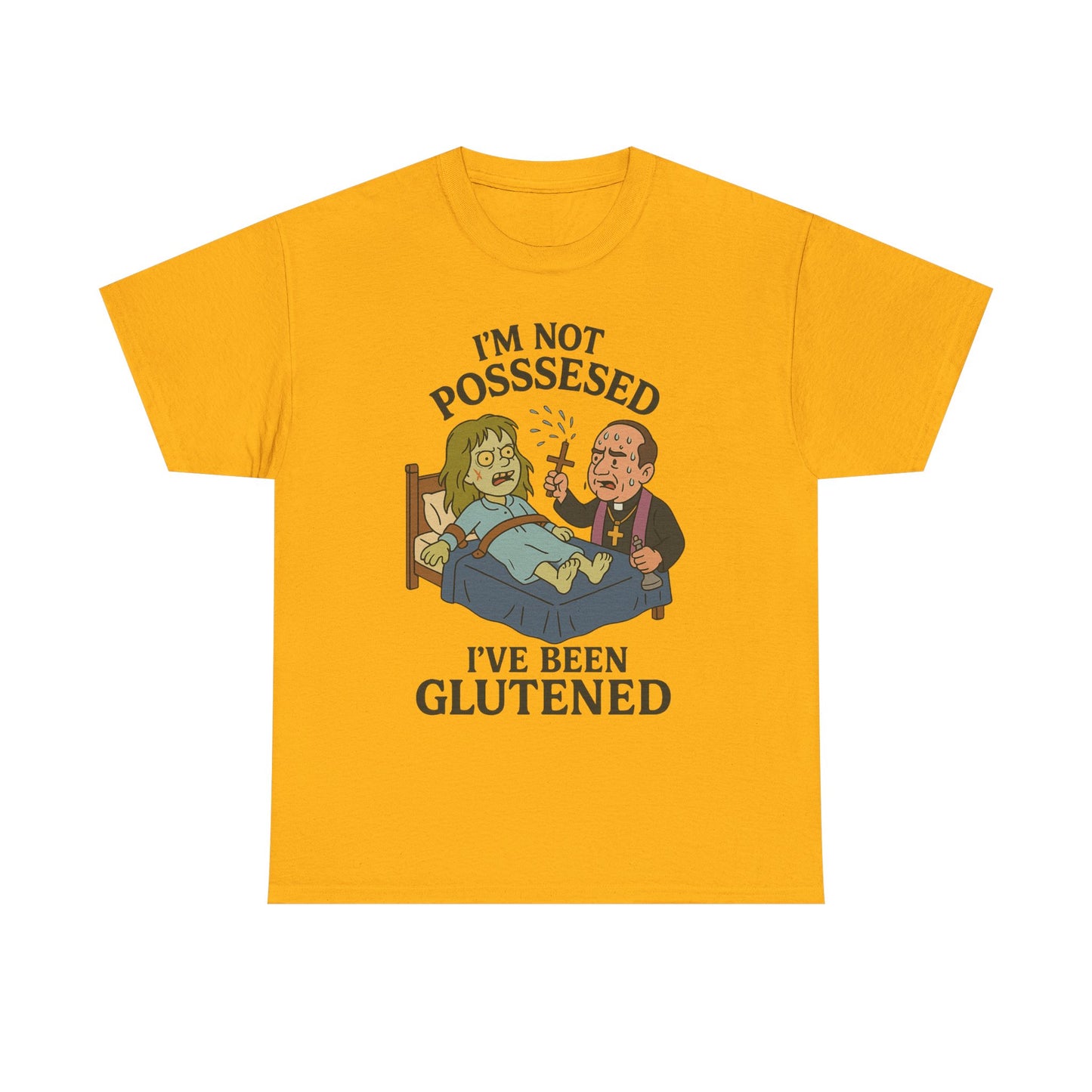 Funny Halloween Unisex Tee - I'm Not Possessed, I've Been Glutened Shirt