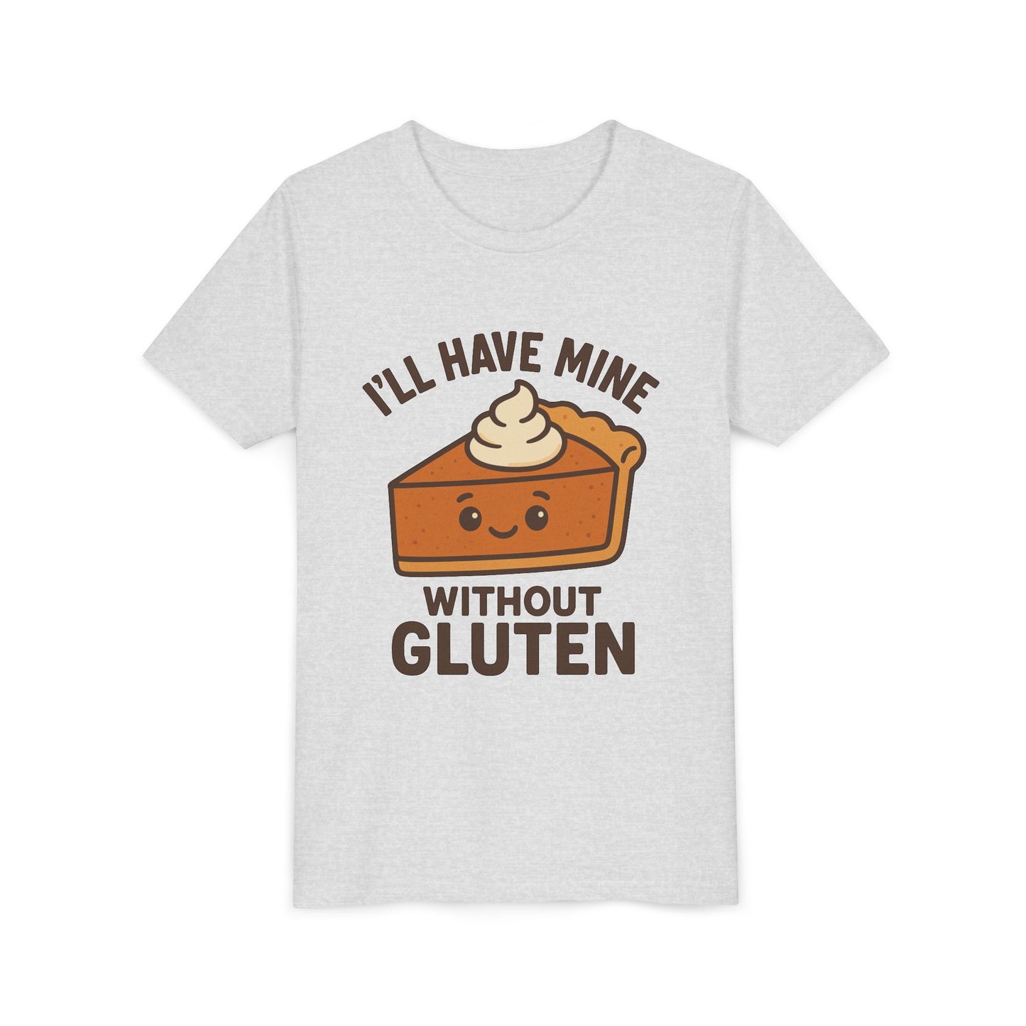 Funny Youth Tee, Gluten-Free Thanksgiving Shirt, Kids Holiday Apparel, Cute Pumpkin Pie Design, Fun Birthday Gift, Kids Casual Wear