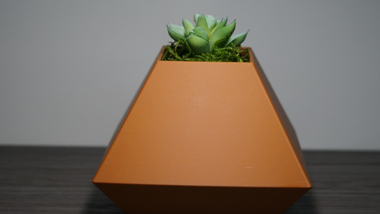 Planter – Geometric, Pyramid, Modern Minimalist-Printastic Treasures