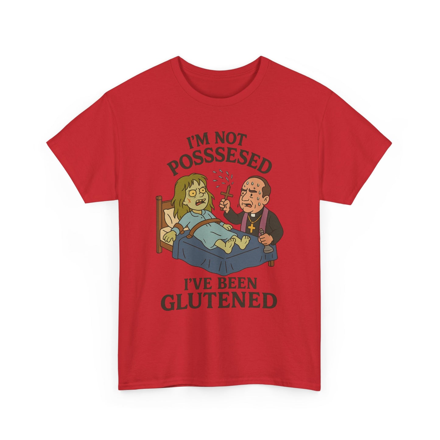 Funny Halloween Unisex Tee - I'm Not Possessed, I've Been Glutened Shirt