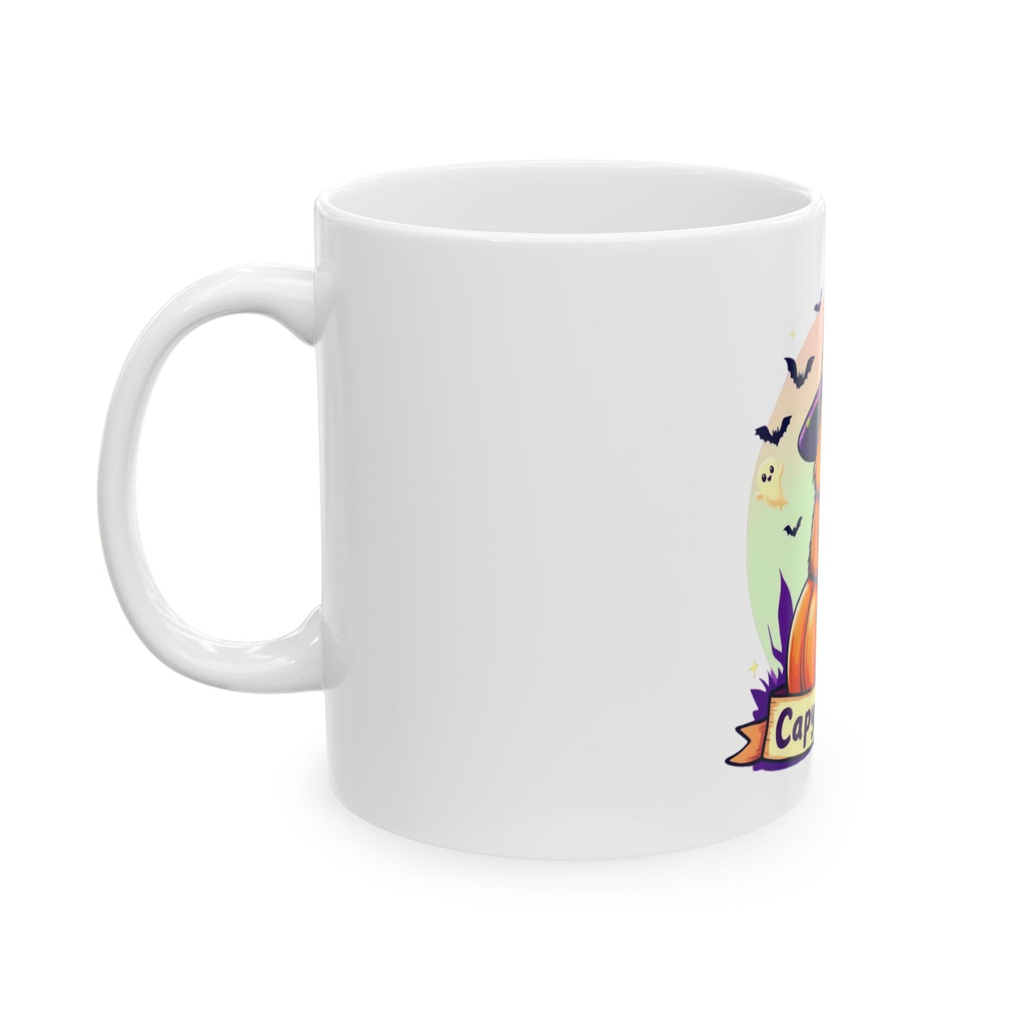 Cute Halloween Capybara Mug | Perfect for Fall, Pumpkin Spice, Cozy Comfort, Gift for Animal Lovers, Fun Coffee Cup