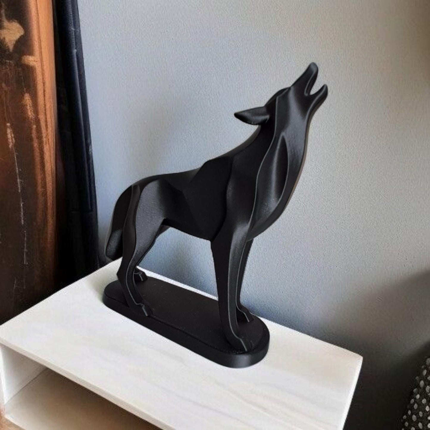 Wolf Figurines Set, 3D Printed Howling Wolves-Printastic Treasures