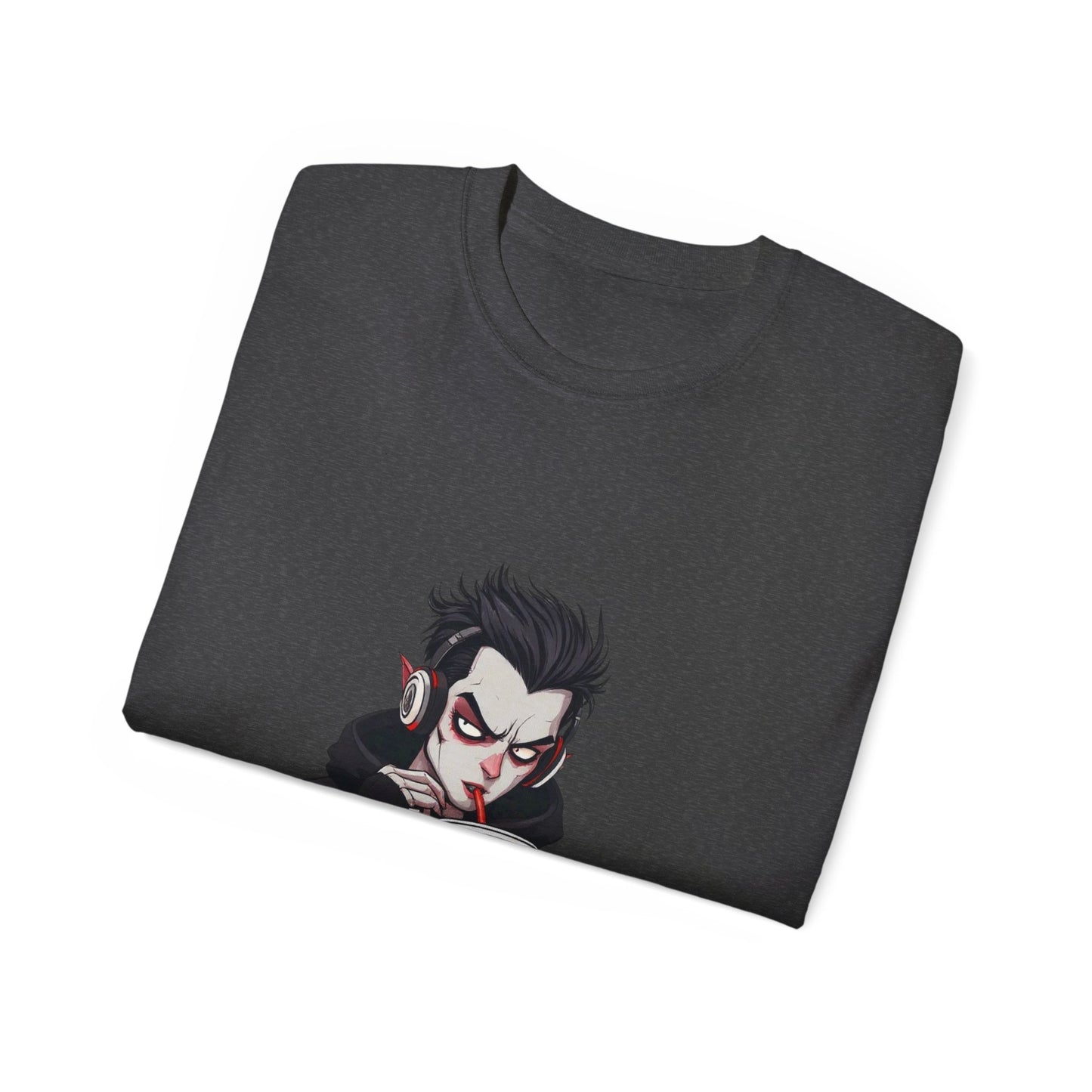 Vampire Themed Unisex Tee, Halloween Shirt, Graphic Tee, Spooky Apparel, Costume Party Top, Trendy Casual Wear