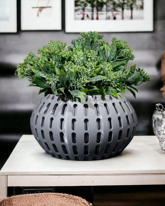 Modern Oblong Planter - Rounded Cut Design 4x7-Printastic Treasures