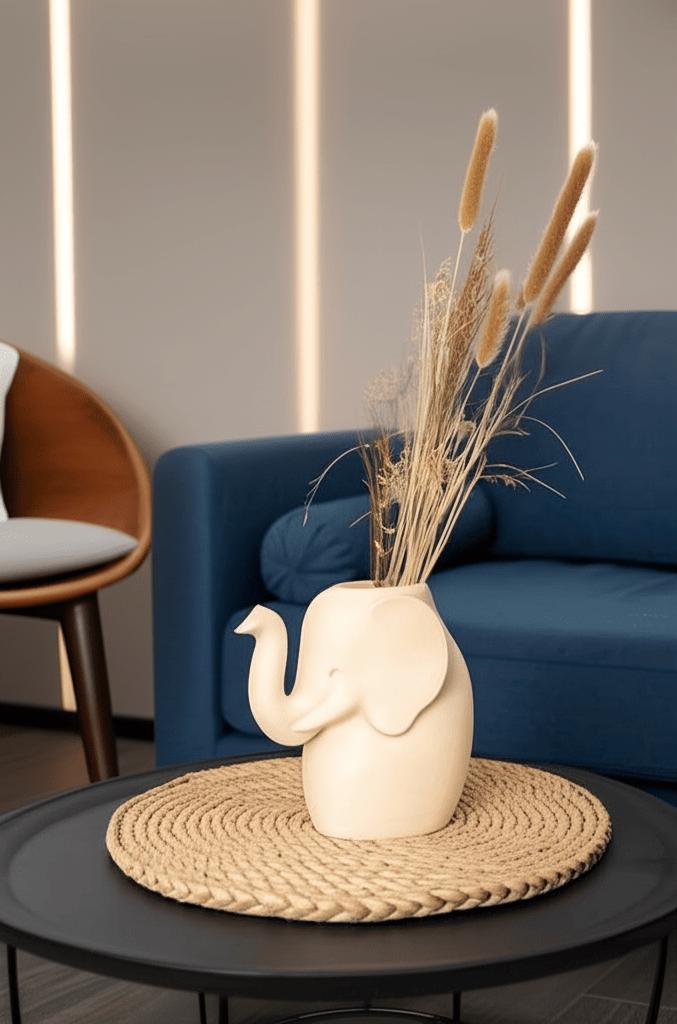 Flower Vase Elephant, Unique Animal Decor-Printastic Treasures