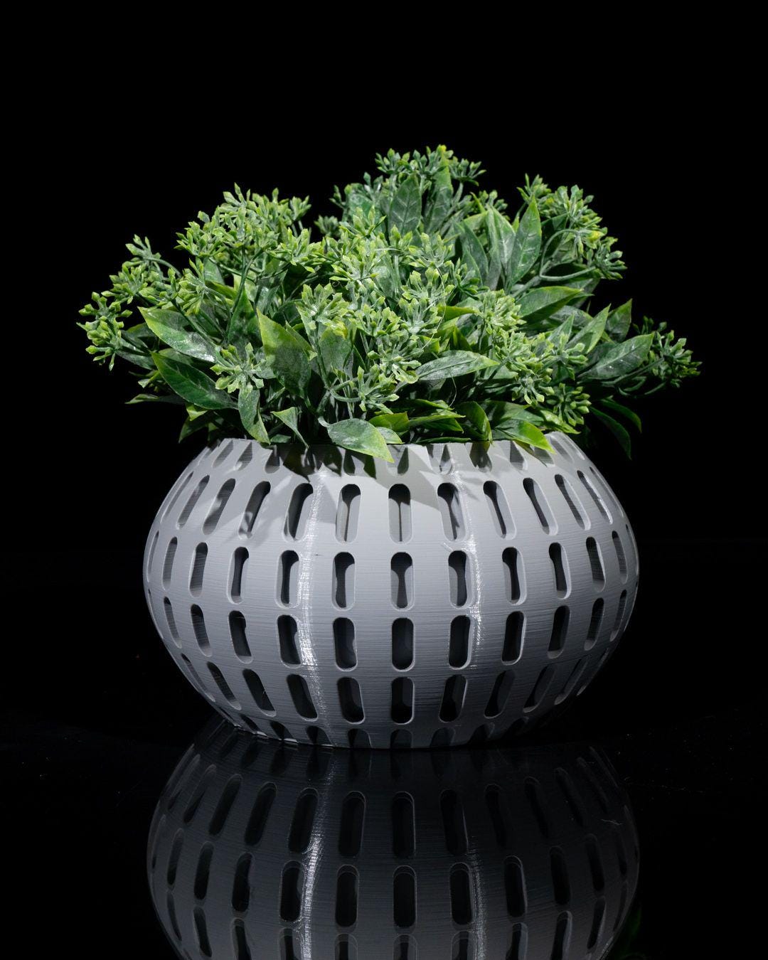 Modern Oblong Planter - Rounded Cut Design 4x7-Printastic Treasures