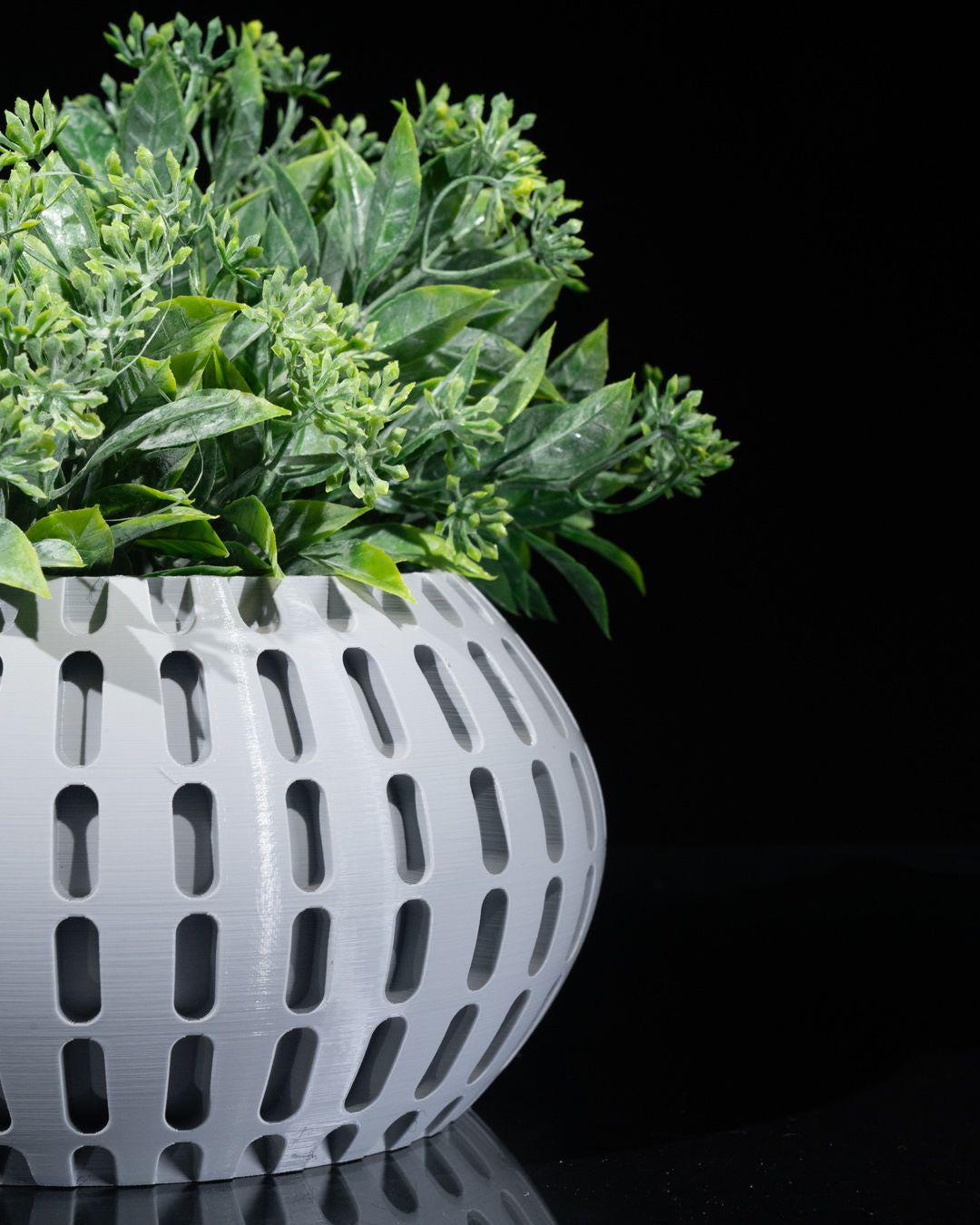 Modern Oblong Planter - Rounded Cut Design 4x7-Printastic Treasures