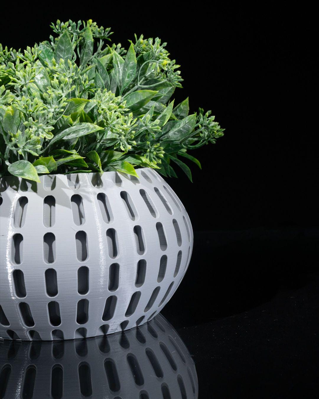 Modern Oblong Planter - Rounded Cut Design 4x7-Printastic Treasures