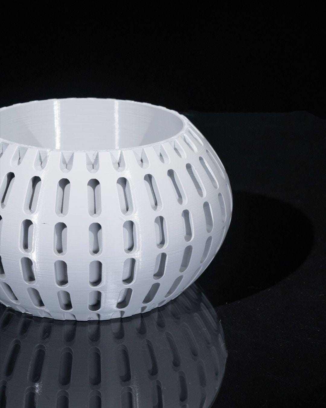 Modern Oblong Planter - Rounded Cut Design 4x7-Printastic Treasures