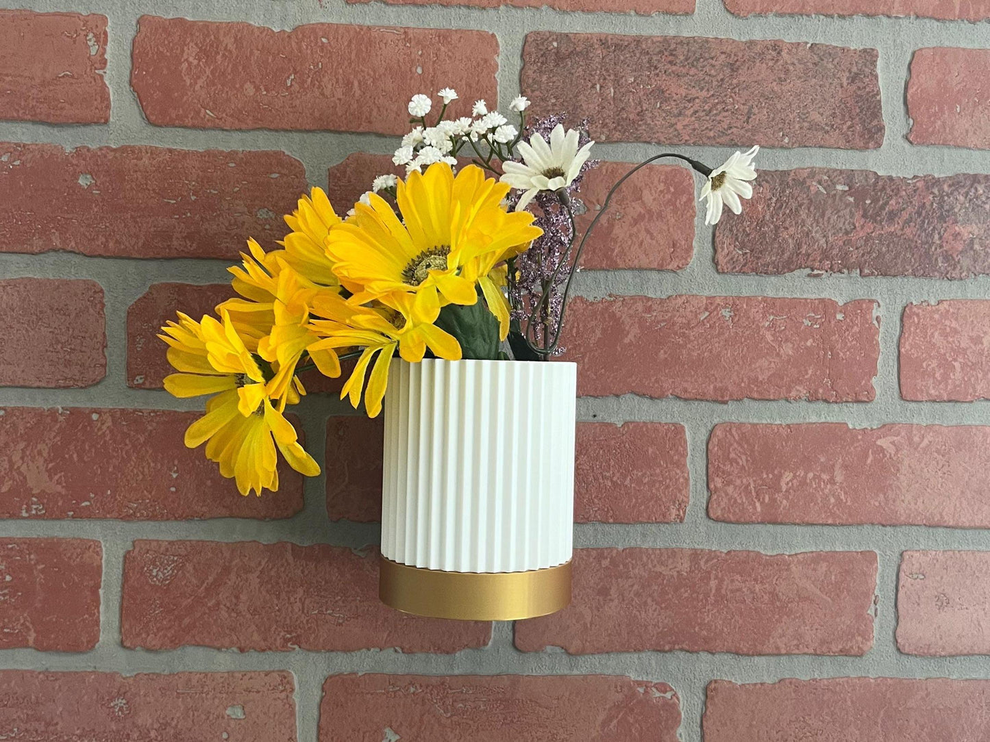 Hanging Planter Vase Set - Cylindrical with Hanger | Indoor/Outdoor Use-Printastic Treasures