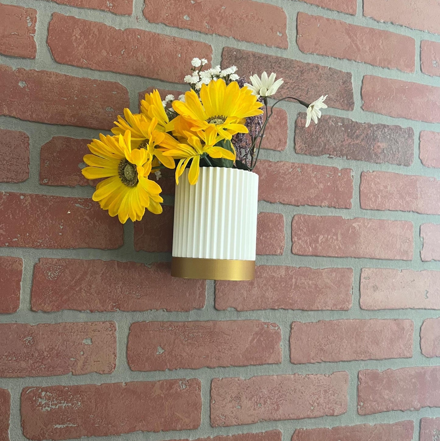 Hanging Planter Vase Set - Cylindrical with Hanger | Indoor/Outdoor Use-Printastic Treasures
