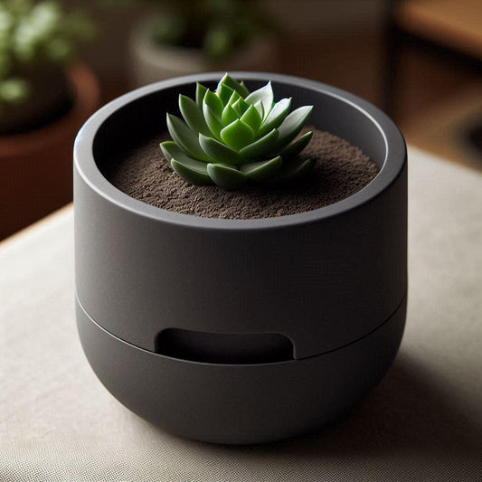 Self Watering Planter 5" Round Modern Pot Base-Printastic Treasures