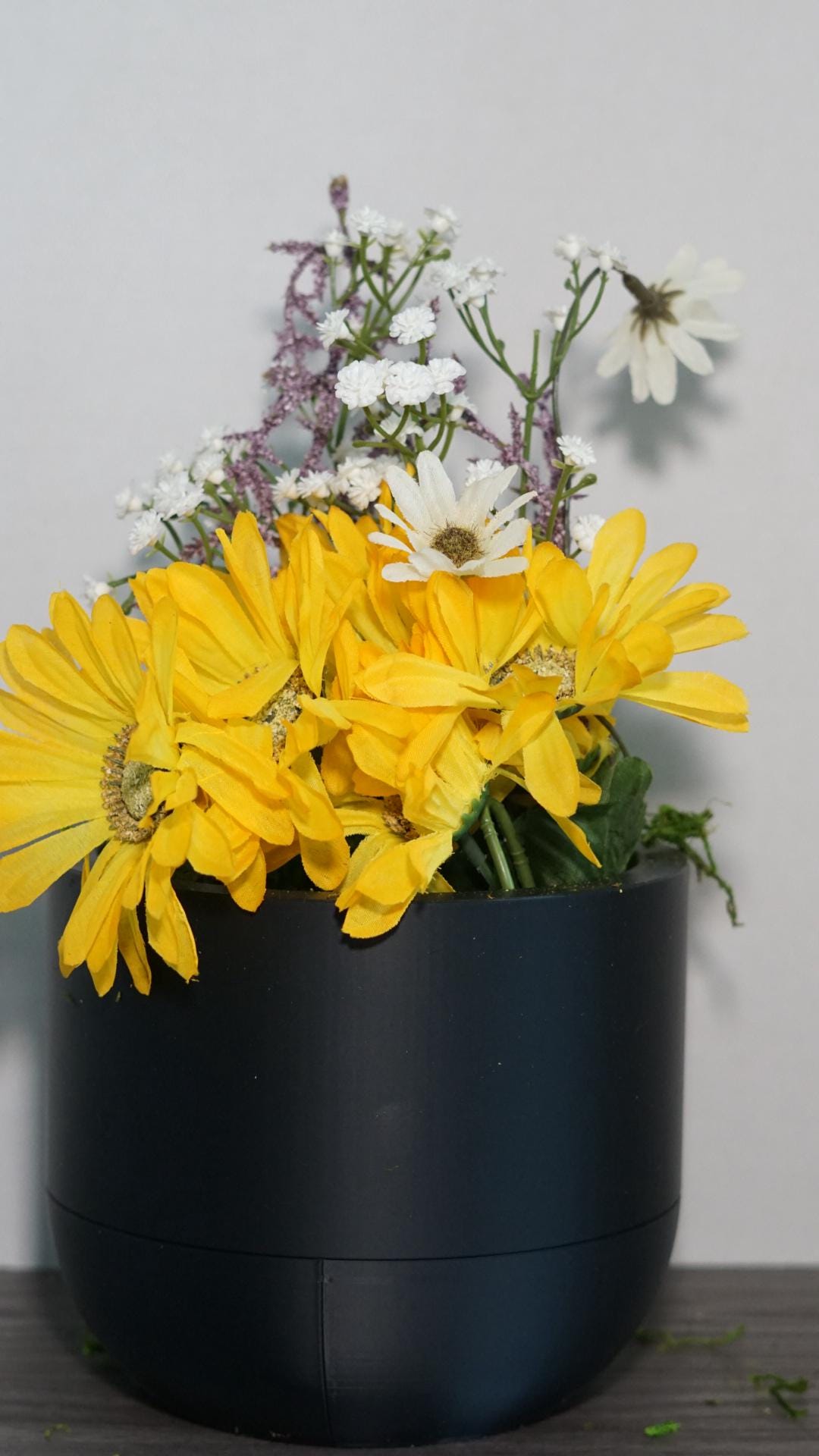 Self Watering Planter 5" Round Modern Pot Base-Printastic Treasures