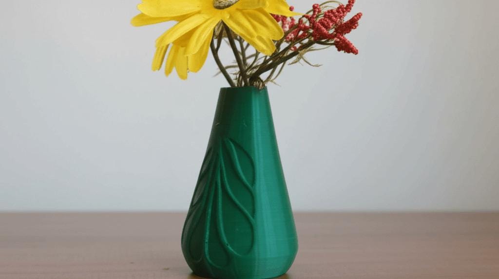 Vase Leaf Shaped Nature Inspired Home Decor-Printastic Treasures