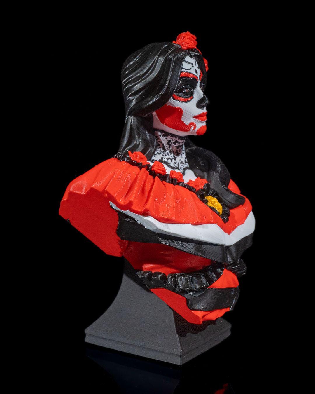 Skull Statue, Day of Dead, Mexican Calavera Art-Printastic Treasures