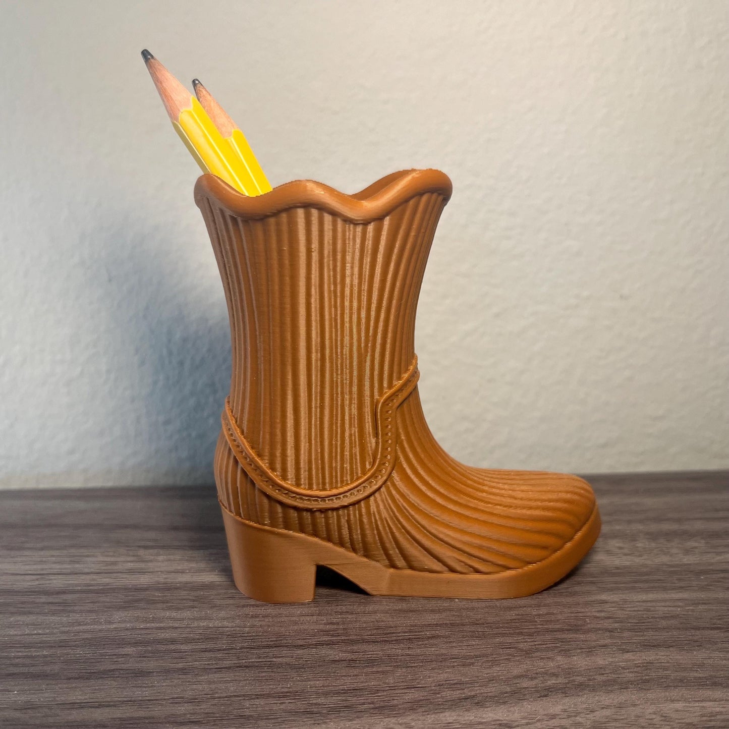 Cowboy Boot Pencil Holder - Western Desk 5.5"-Printastic Treasures