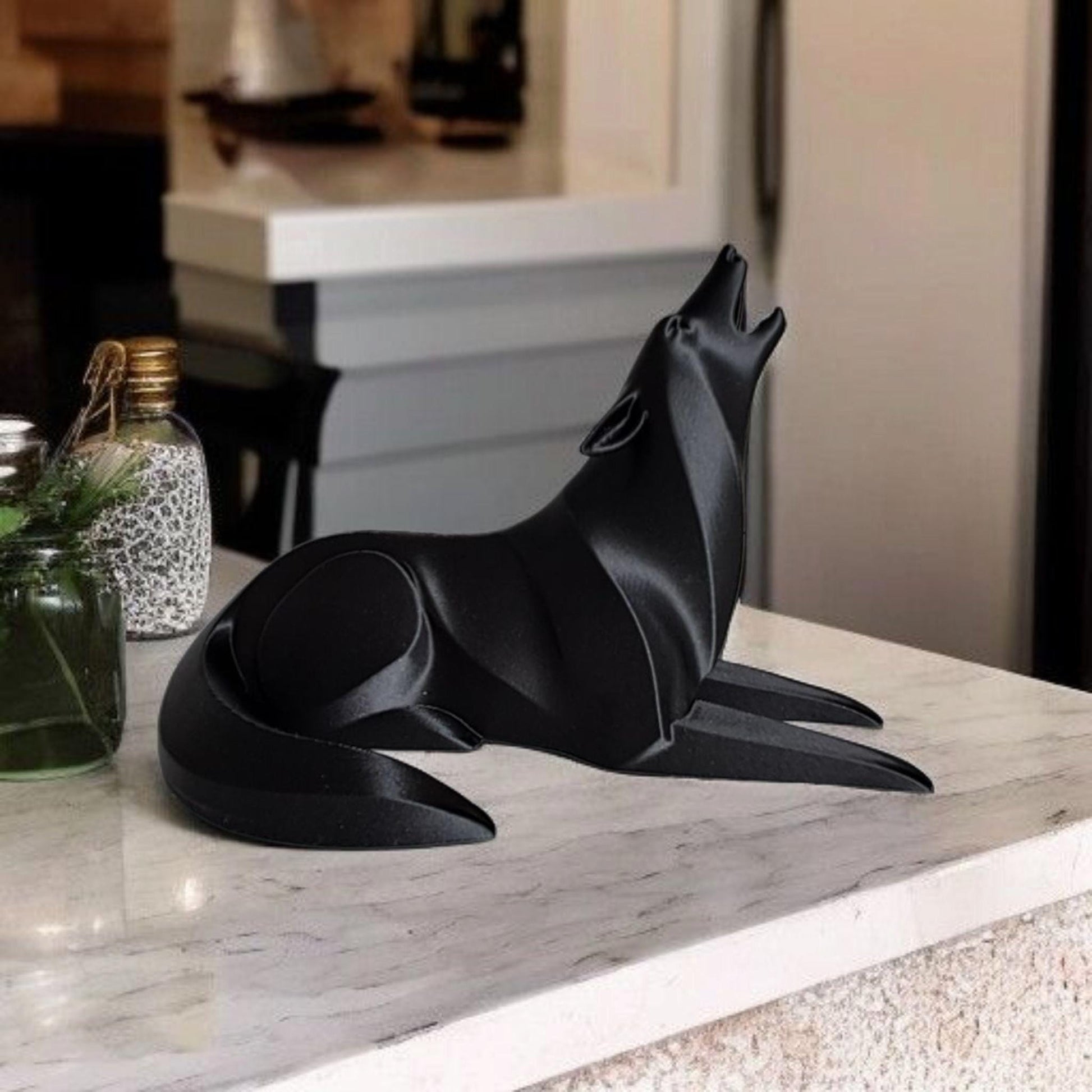 Wolf Figurines Set, 3D Printed Howling Wolves-Printastic Treasures