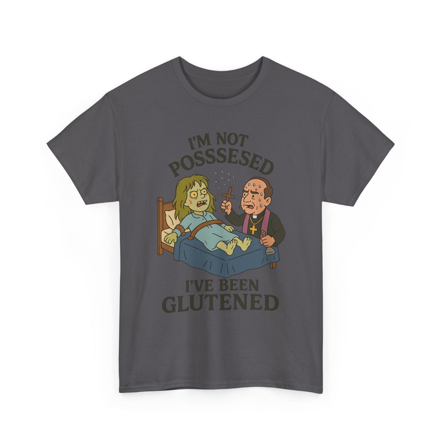Funny Halloween Unisex Tee - I'm Not Possessed, I've Been Glutened Shirt