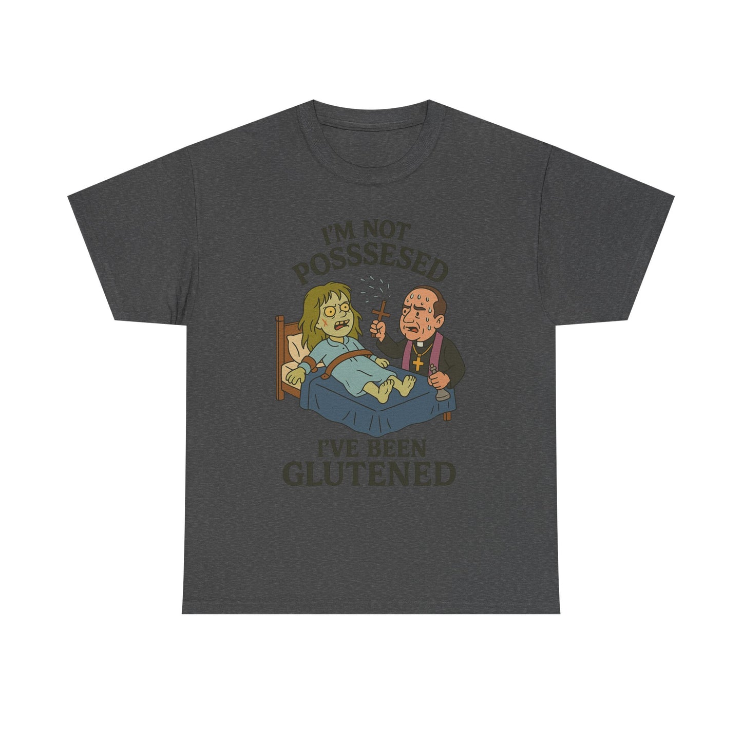 Funny Halloween Unisex Tee - I'm Not Possessed, I've Been Glutened Shirt