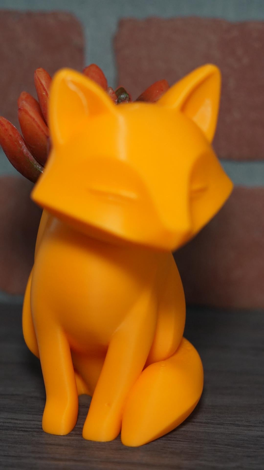 Succulent Planter, Fox Shaped-Printastic Treasures