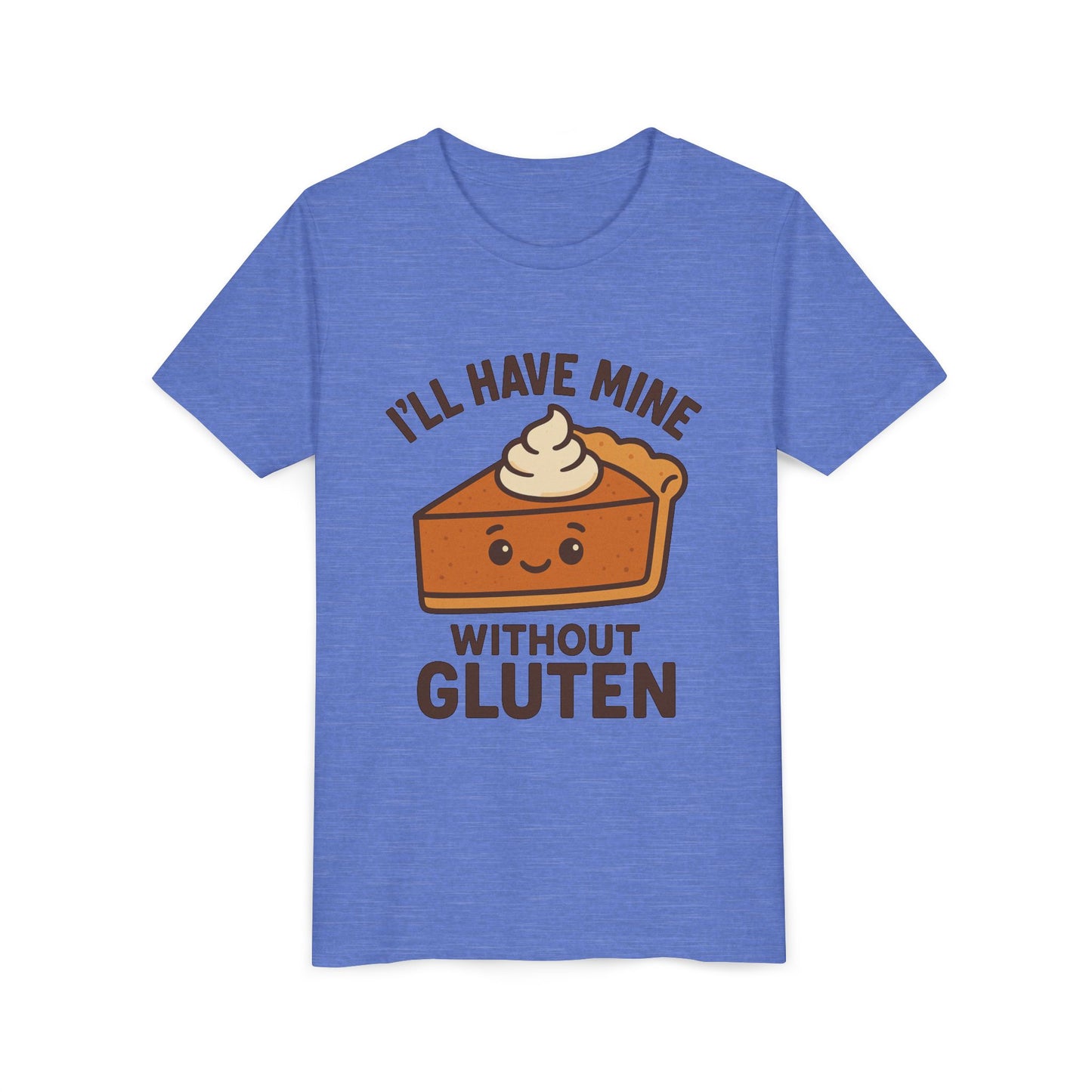 Funny Youth Tee, Gluten-Free Thanksgiving Shirt, Kids Holiday Apparel, Cute Pumpkin Pie Design, Fun Birthday Gift, Kids Casual Wear