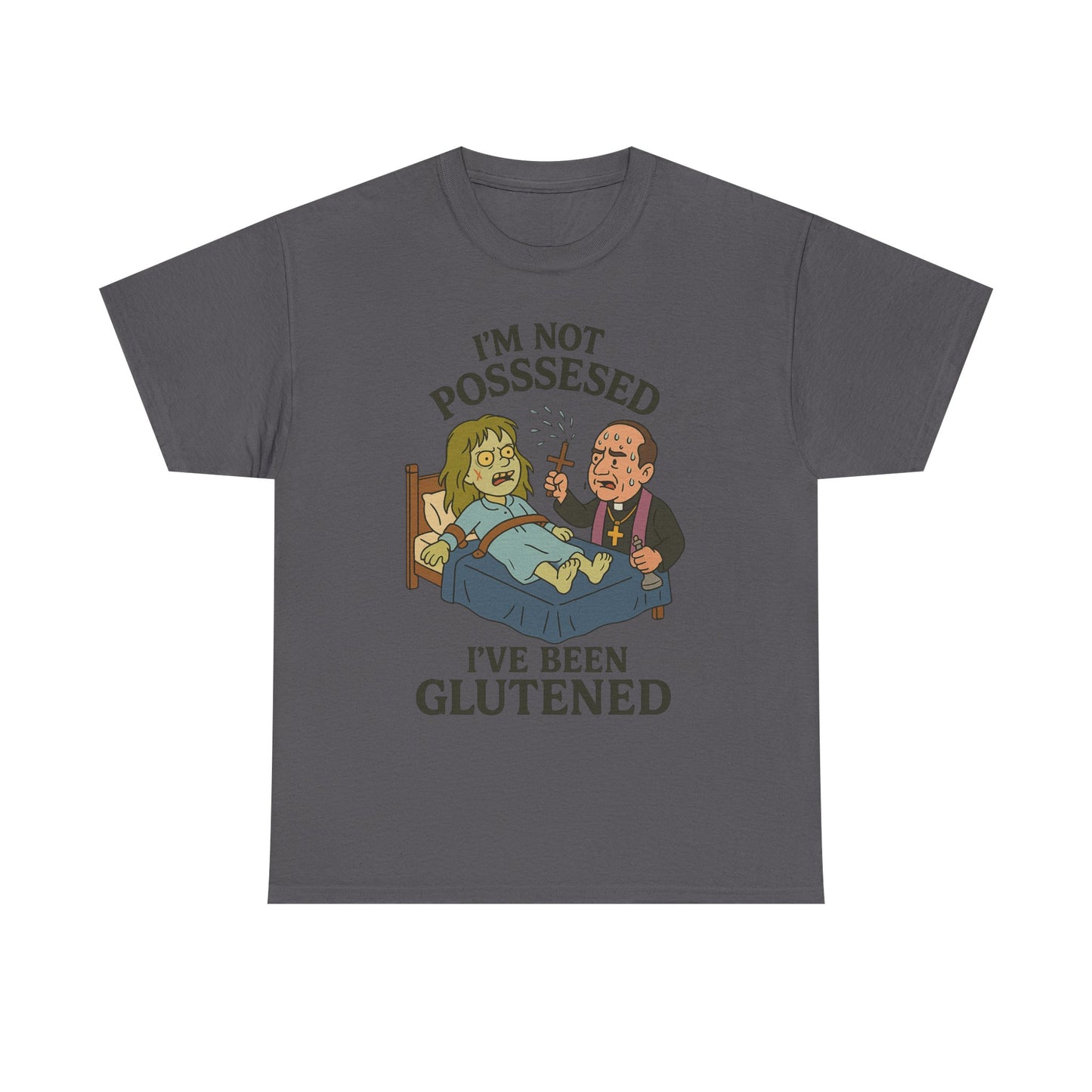 Funny Halloween Unisex Tee - I'm Not Possessed, I've Been Glutened Shirt