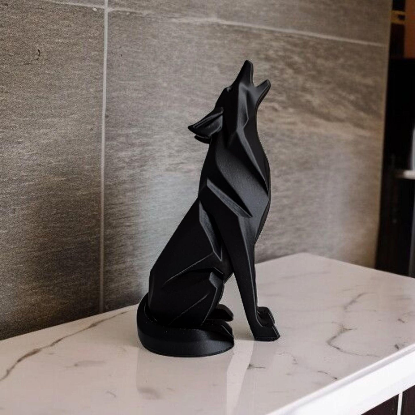 Wolf Figurines Set, 3D Printed Howling Wolves-Printastic Treasures