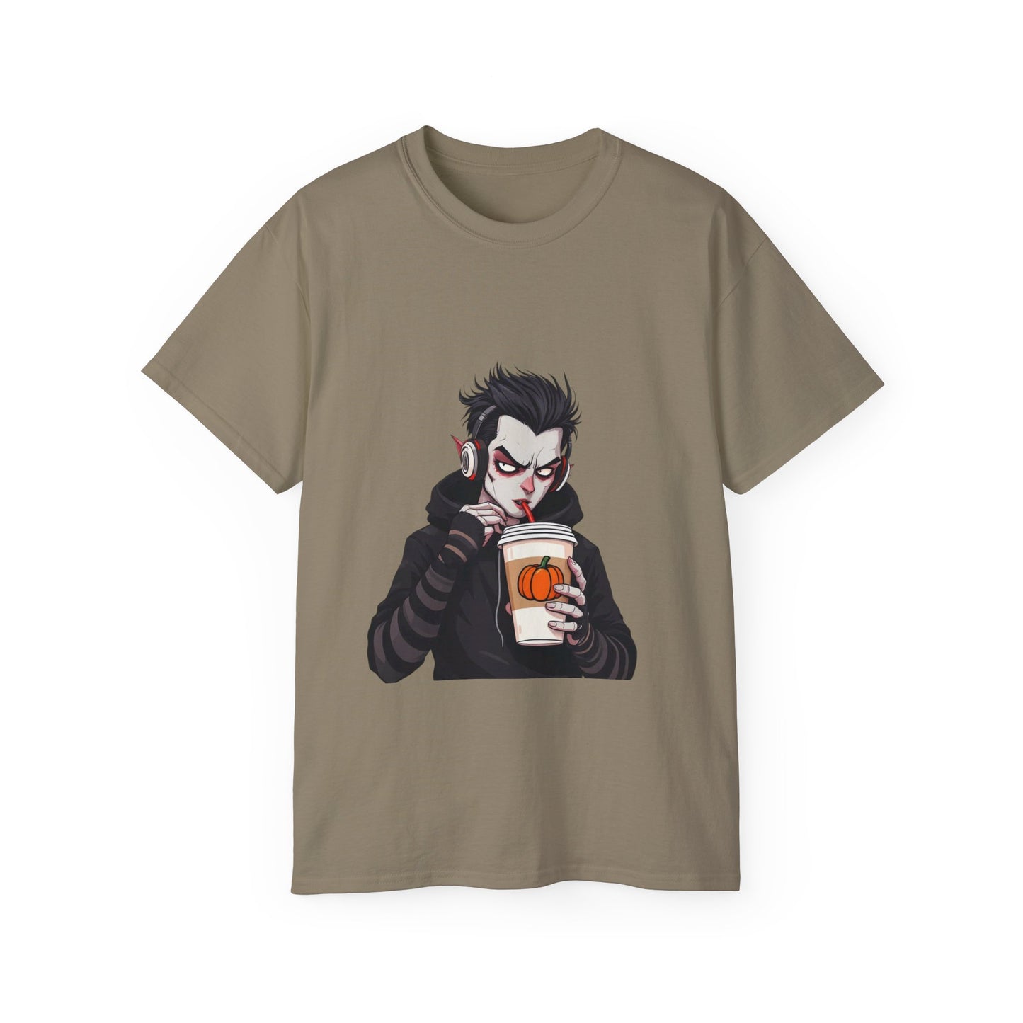 Vampire Themed Unisex Tee, Halloween Shirt, Graphic Tee, Spooky Apparel, Costume Party Top, Trendy Casual Wear